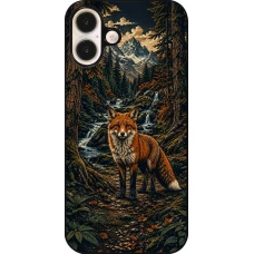 Coque iPhone 16 Plus - Linocut Renard