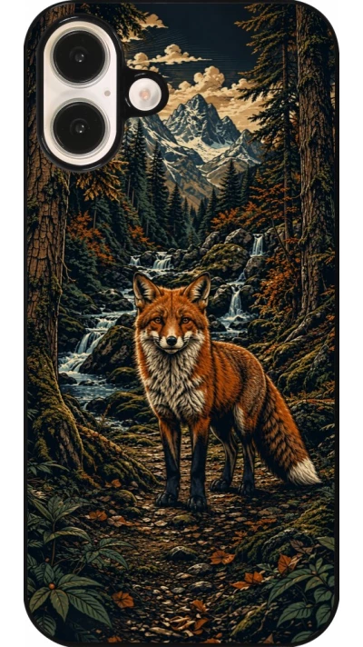 Coque iPhone 16 Plus - Linocut Renard