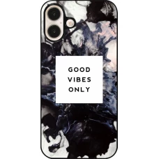 iPhone 16 Plus Case Hülle - Marble Good Vibes Only