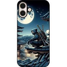 iPhone 16 Plus Case Hülle - Ninja unter dem Mond