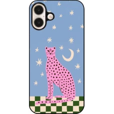 iPhone 16 Plus Case Hülle - Pink leopard with stars 2026