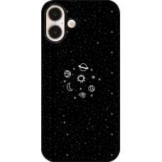 Coque iPhone 16 Plus - Space Doodle