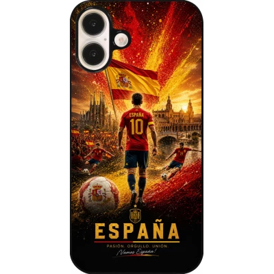 iPhone 16 Plus Case Hülle - Fussball Espanien splash 2026