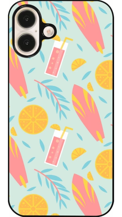 Coque iPhone 16 Plus - Summer 2025 Pattern citron