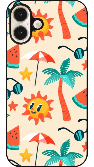 Coque iPhone 16 Plus - Summer 2025 Pattern soleil