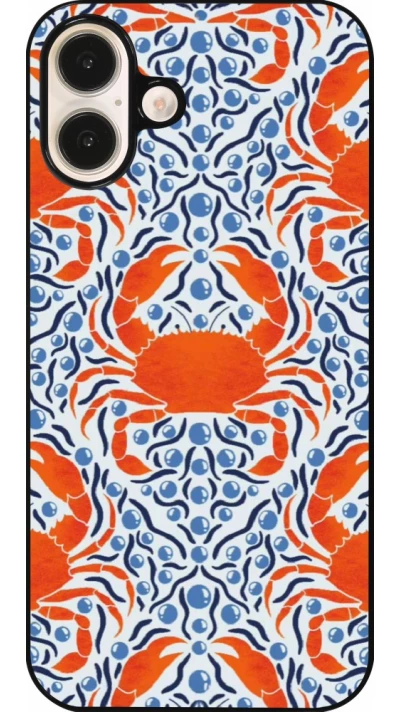 Coque iPhone 16 Plus - Crabs and pearls Summer 2026