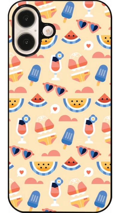 Coque iPhone 16 Plus - Pattern Summer 2026