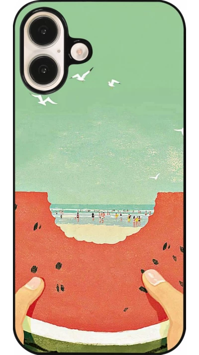 Coque iPhone 16 Plus - Views through a watermelon Summer 2026