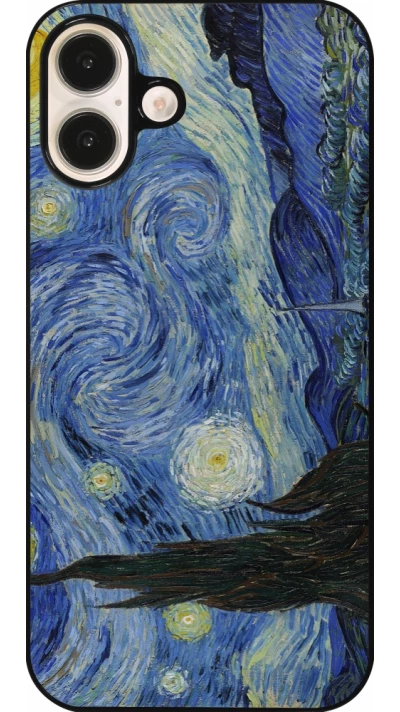Coque iPhone 16 Plus - Tableau art - La Nuit étoilée - Van Gogh