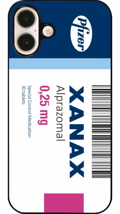 Coque iPhone 16 Plus - Xanax Alprazolam 2025
