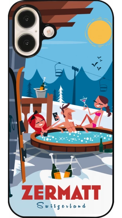 Coque iPhone 16 Plus - Zermatt Mountain Jacuzzi