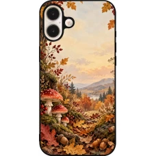 iPhone 16 Plus Case Hülle - Silikon schwarz Autumn 26 Illustrated Autumn