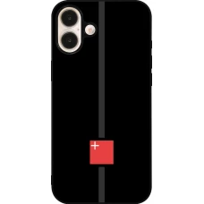 Coque iPhone 16 Plus - Silicone rigide noir Canton SZ noir