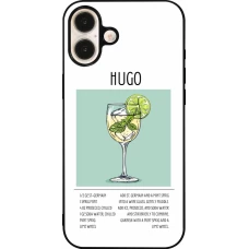 iPhone 16 Plus Case Hülle - Silikon schwarz Cocktail Rezept Hugo