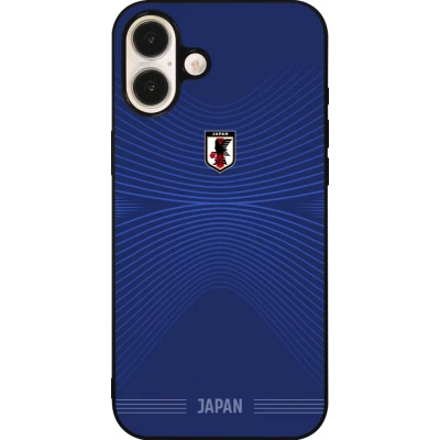 iPhone 16 Plus Case Hülle - Silikon schwarz Japan 2026 personalisierbares Fussballtrikot
