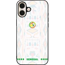 iPhone 16 Plus Case Hülle - Silikon schwarz Senegal 2026 personalisierbares Fussballtrikot