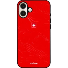 iPhone 16 Plus Case Hülle - Silikon schwarz Schweiz 2026 personalisierbares Fussballtrikot