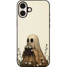 iPhone 16 Plus Case Hülle - Silikon schwarz Halloween 2025 Ghost gardener