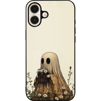 iPhone 16 Plus Case Hülle - Silikon schwarz Halloween 2025 Ghost gardener