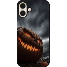 iPhone 16 Plus Case Hülle - Silikon schwarz Halloween 2026 The Wicked Pumpkin
