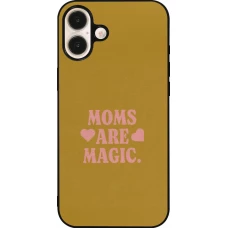 iPhone 16 Plus Case Hülle - Silikon schwarz Mom 2026 Are Magic