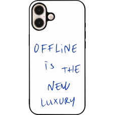 iPhone 16 Plus Case Hülle - Silikon schwarz Offline is the new luxury