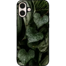 Coque iPhone 16 Plus - Silicone rigide noir Spring 23 fresh plants