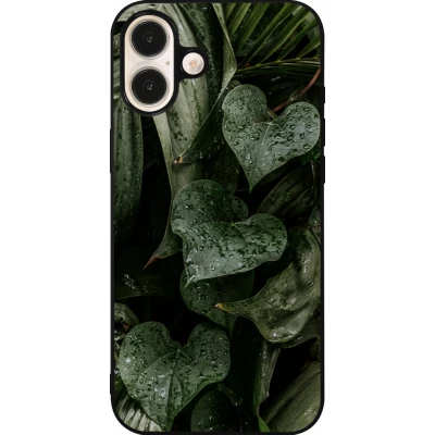 Coque iPhone 16 Plus - Silicone rigide noir Spring 23 fresh plants
