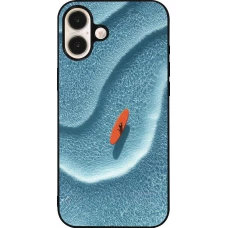 iPhone 16 Plus Case Hülle - Silikon schwarz Orange surf Summer 2026