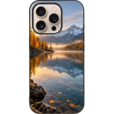 iPhone 16 Pro Case Hülle - Silikon schwarz Autumn 26 Autumn lake