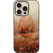 Coque iPhone 16 Pro - Silicone rigide noir Autumn 26 Autumn leaf