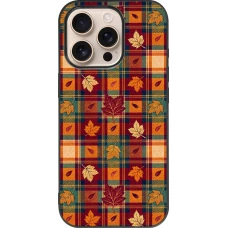 Coque iPhone 16 Pro - Silicone rigide noir Autumn 26 Autumn pattern