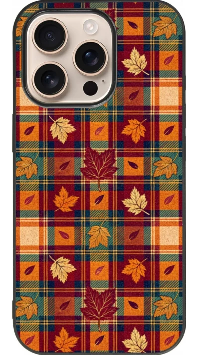 Coque iPhone 16 Pro - Silicone rigide noir Autumn 26 Autumn pattern