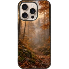 Coque iPhone 16 Pro - Silicone rigide noir Autumn 26 Autumn walk
