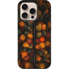 iPhone 16 Pro Case Hülle - Silikon schwarz Autumn 26 Road in autumn