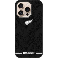 iPhone 16 Pro Case Hülle - Silikon schwarz Neuseeland 2026 personalisierbares Fussballtrikot