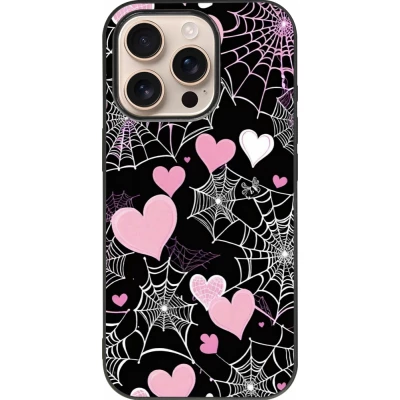 iPhone 16 Pro Case Hülle - Silikon schwarz Halloween 2024 girly