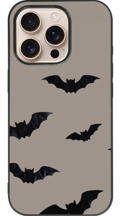 iPhone 16 Pro Case Hülle - Silikon schwarz Halloween 2026 Bats