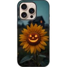 iPhone 16 Pro Case Hülle - Silikon schwarz Halloween 2026 Evil Sunflower