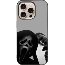 iPhone 16 Pro Case Hülle - Silikon schwarz Halloween 2026 Scream and Michael Myers