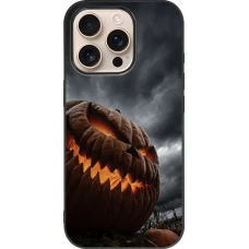 iPhone 16 Pro Case Hülle - Silikon schwarz Halloween 2026 The Wicked Pumpkin
