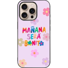 iPhone 16 Pro Case Hülle - Silikon schwarz Karol G Manana sera bonito