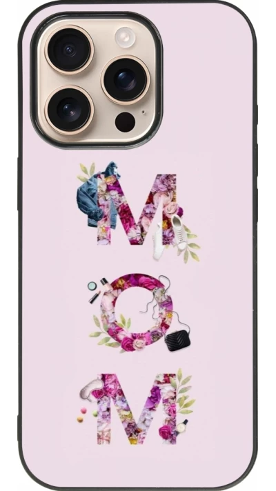 iPhone 16 Pro Case Hülle - Silikon schwarz Mom 2024 girly mom