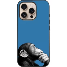 iPhone 16 Pro Case Hülle - Silikon schwarz Monkey Pop Art