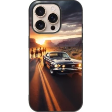 iPhone 16 Pro Case Hülle - Silikon schwarz Mustang 69 Grand Canyon