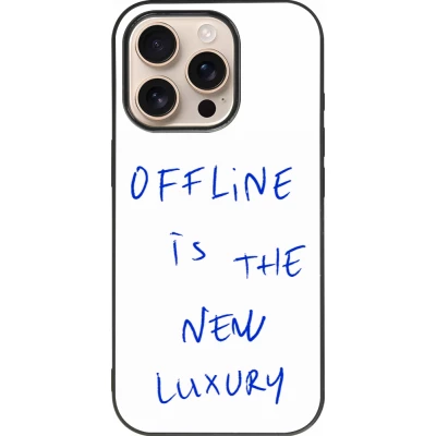 iPhone 16 Pro Case Hülle - Silikon schwarz Offline is the new luxury