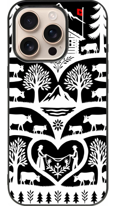 iPhone 16 Pro Case Hülle - Silikon schwarz Poya Schweiz 2 schwarz