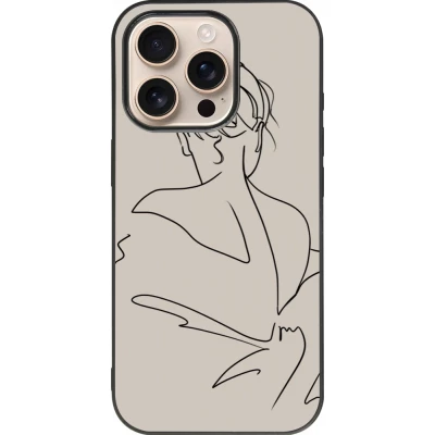 iPhone 16 Pro Case Hülle - Silikon schwarz Salnikova 05