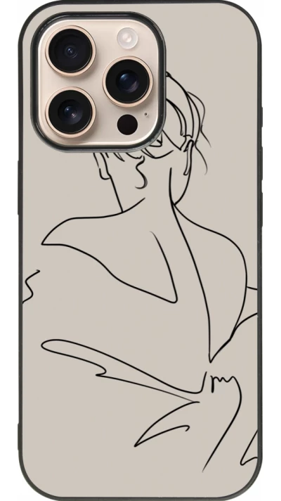 iPhone 16 Pro Case Hülle - Silikon schwarz Salnikova 05