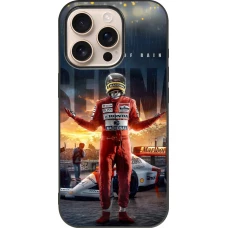 iPhone 16 Pro Case Hülle - Silikon schwarz Senna The King of Rain